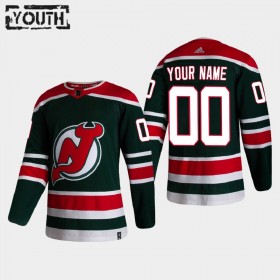 New Jersey Devils Custom 2020-2021 Reverse Retro Trikot Authentic - Kinder